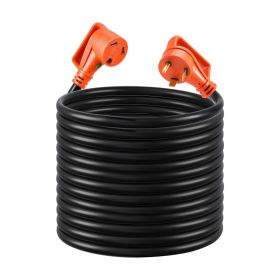 VEVOR 100 FT RV Extension Cord, 30 Amp, 125V 2500W Heavy Duty STW 10/3 Gauge Wire, NEMA TT-30P Male NEMA TT-30R Female Plug, with LED Power Indicator