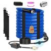 25FT Heated Water Hose for RV with Thermostat Water Line Anti Freeze Protection Down to -45°F 5/8' Inner Diameter Heated Drinking Water Hose for Home