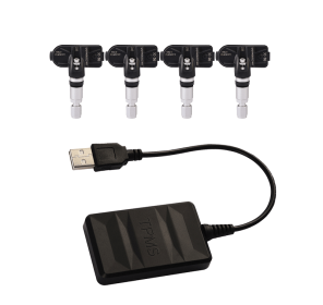 PSTY05T Built-in Tire Pressure Sensor Sedan 4-wheel Digital Display 300mAh 4.0/5.0 Bluetooth 3.2-inch LCD TPMS 433.92Mhz USB External Tire Pressu