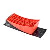 VEVOR Camper Levelers, 2 Pcs RV Leveling Blocks, up to 8818.5lbs Camper Wheel Chocks, Max. 4" Leveling Height Heavy Duty Curved Levelers
