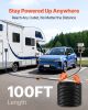 VEVOR 100 FT RV Extension Cord, 50 Amp, 125V 7500W Heavy Duty STW 6/3 + 8/1 Gauge Wire, NEMA 14-50P Male NEMA 14-50R Female Plug, with LED Indicator