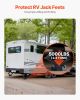 VEVOR RV Leveling Pads, 4-Pack Rubber Trailer Jack Pads, Each with 5000 lbs Capacity, Jack Stabilizer Pad with Large Surface Area