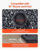VEVOR RV Leveling Pads, 4-Pack Rubber Trailer Jack Pads, Each with 5000 lbs Capacity, Jack Stabilizer Padding with Large Surface Area