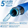25FT Heated Water Hose for RV with Thermostat Water Line Anti Freeze Protection Down to -45°F 5/8' Inner Diameter Heated Drinking Water Hose for Home